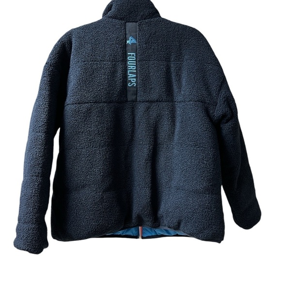 NWT Fourlaps Navy/Blue Reversible Polar Quilted Sherpa Puffer Jacket- XXL | $198 - Picture 8 of 16